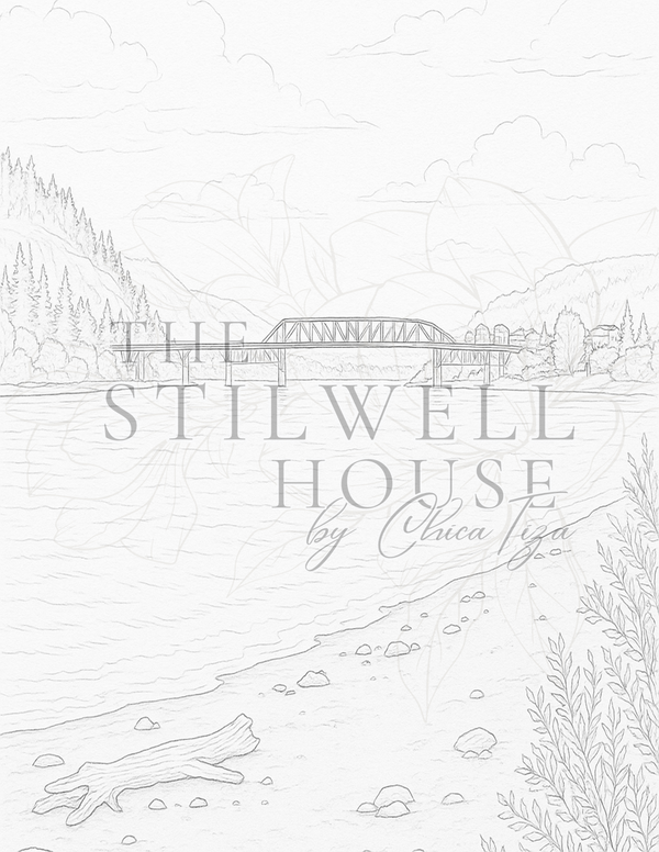 Oregon Winds Collection – Watercolor Coloring Pages | Stilwell Scenes by Casa Araceli