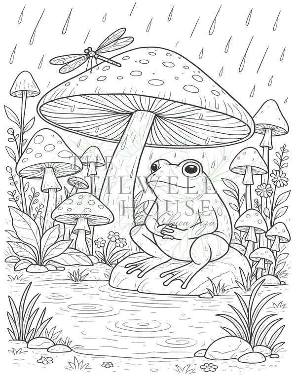 Frog and Toadstool Collection - Stilwell Scenes Coloring Pages
