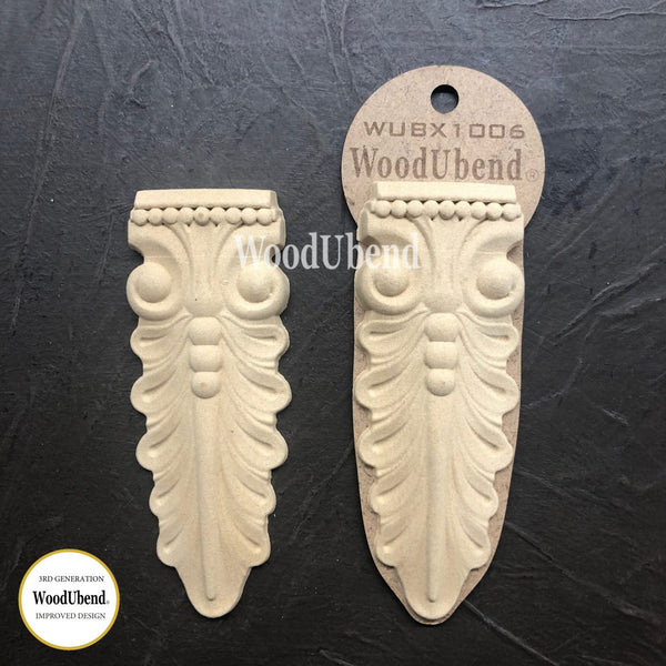 Corbel Leaf  Pack of Two WUBX1006 13x5cm
