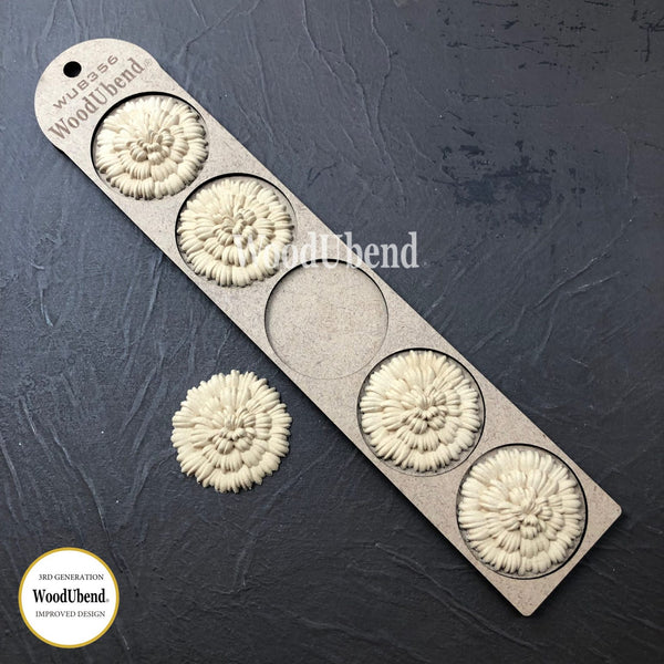 Pack of Five Flat Carnations WUB0356 5cms