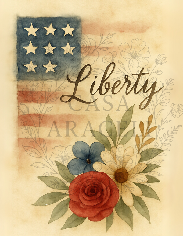 Liberty Garden Set
A Patriotic Watercolor Decoupage Collection by Casa Araceli