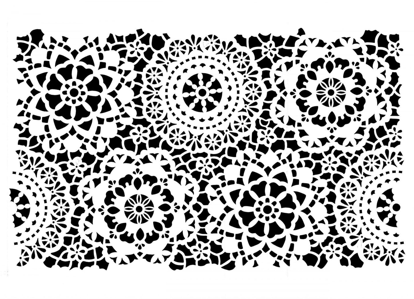 Posh Chalk Stencil Posh Hippy Lace (small) 35x49cm