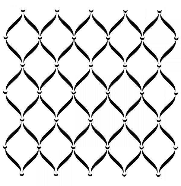 Posh Chalk Stencil Posh Trellis 80x80cm