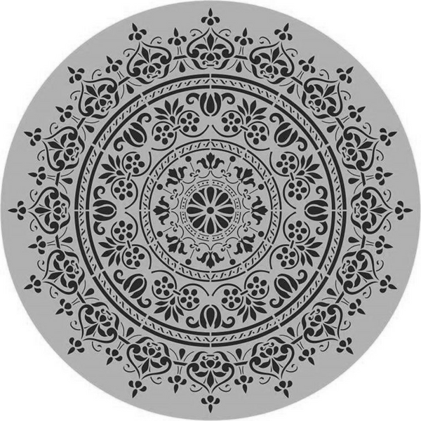 Posh Chalk Stencil WoodUMandala 40x40cm