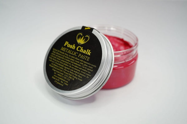 Posh Chalk Metallic Paste – Red Medium Cadmium 110 ml – product or project image 2