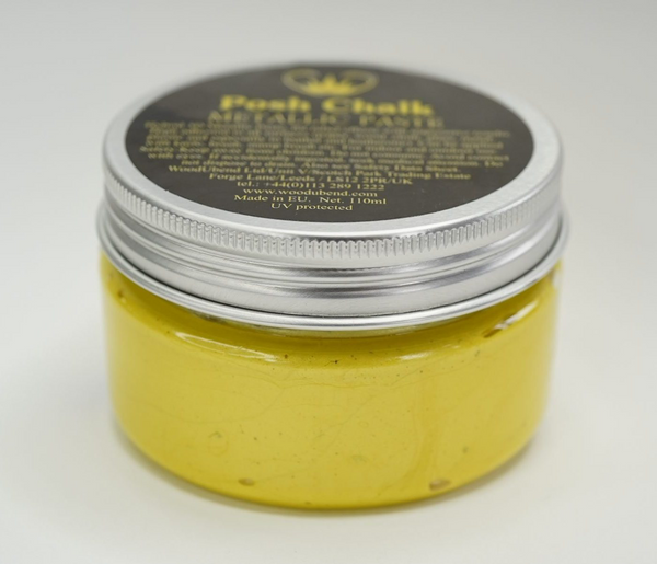 Posh Chalk Metallic Paste – Yellow Canary Cadmium 110 ml – product or project image 2