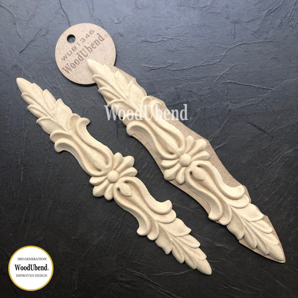 Pack of Two Pediments WUB1346 27.5x5.5cms