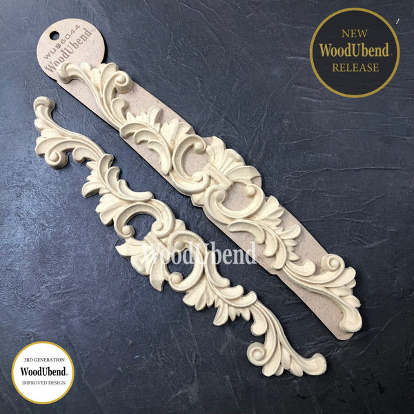 Pack of Two Pediments WUB6044 5.7x32.7cm