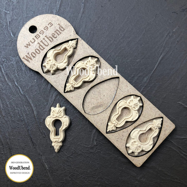 Pack of Five Keyhole WUB0993 4.9x2.5cms