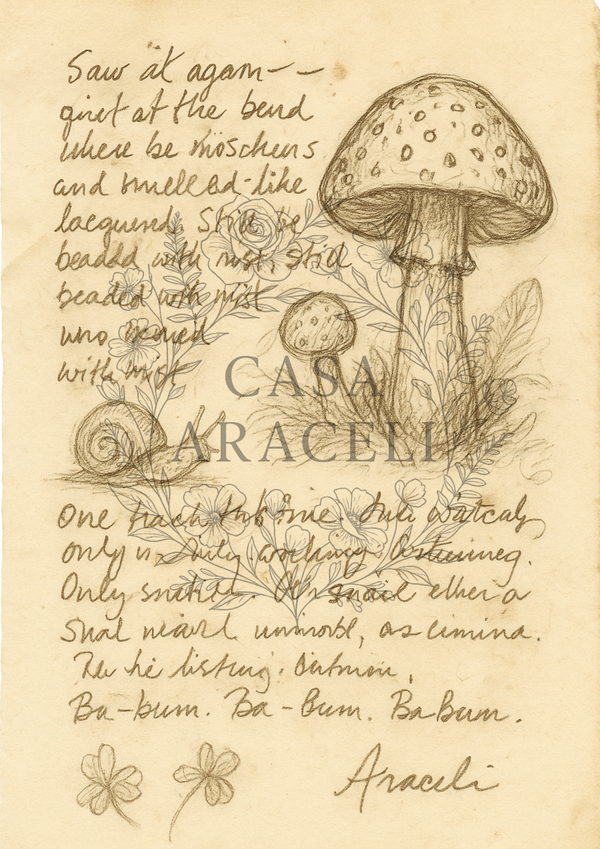 Mushroom Studies: A Vintage Decoupage Paper Collection by Casa Araceli (6 Sheets)