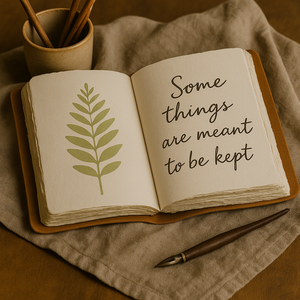 Casa Araceli artisan journal—8×6 inch, 200 GSM deckled handmade paper, open to show textured pages”