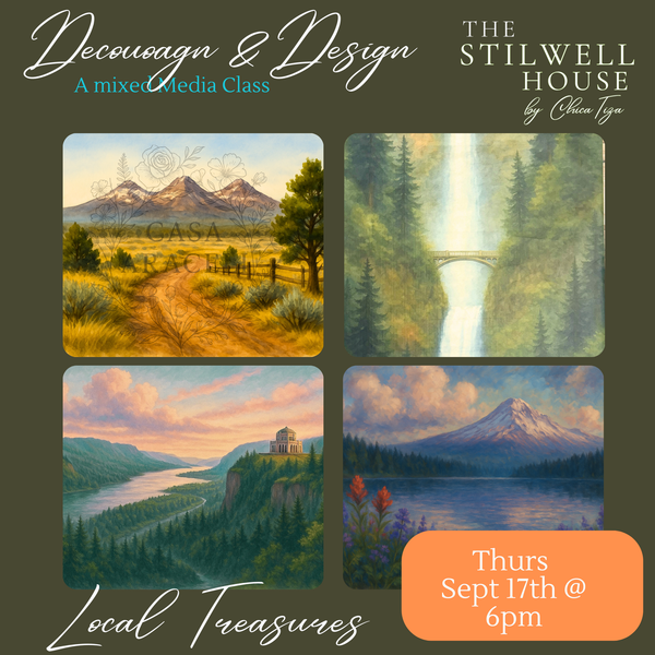 Local Treasures – Scenic Decoupage Workshop – Wednesday, Sept 17 @ 6pm