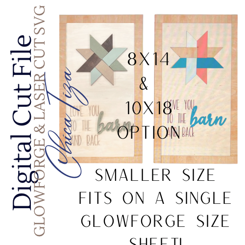 Framed Love you to the Barn and Back -ChicaTiza SVG