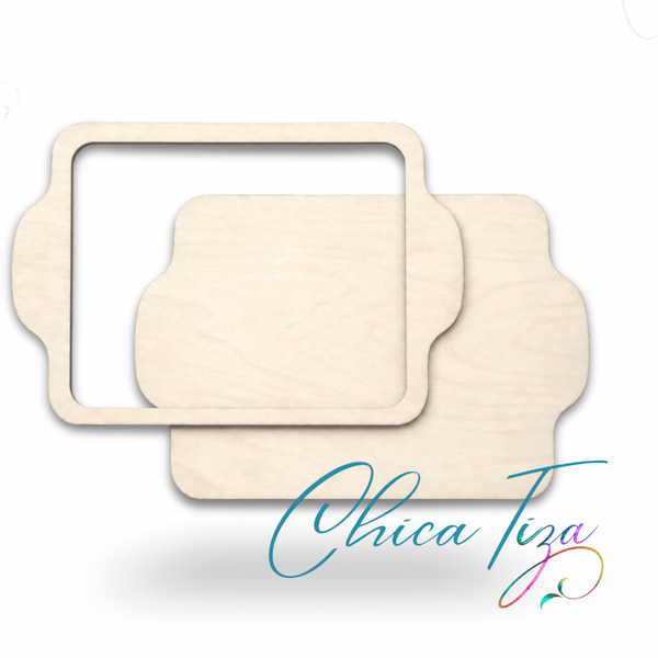 9 × 12 Cookie Sheet Wooden Cutout, Two-Layer | ChicaTiza