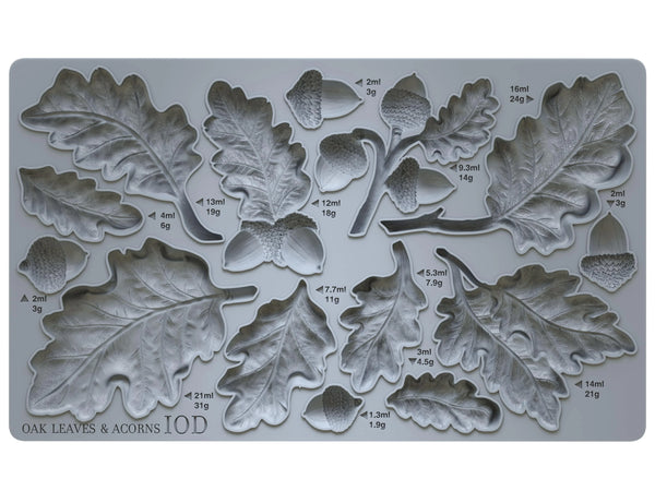 OAK LEAVES & ACORNS 6X10 IOD MOULD™