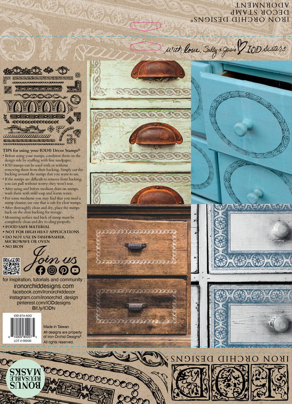 Adornment 12x12 IOD Stamp