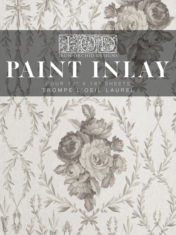 IOD Trompe l’oeil laurel IOD Paint Inlay 12x16 Pad™