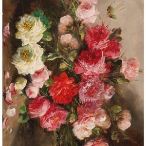 Basket of Roses A1 Posh Chalk Deluxe Decoupage