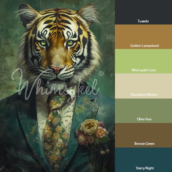 Sebastian Tiger Decoupage Tissue Paper 20 x 30 in| Whimsykel