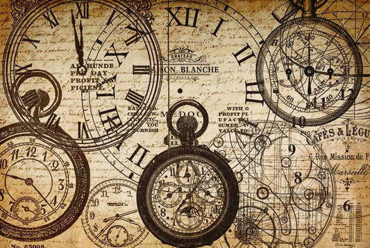 Tick TOCK Decoupage Paper - Roycycled Treasures