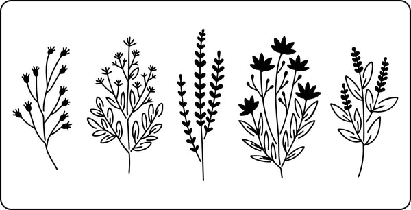 Wildflower 2 Stencil | JRV Stencils