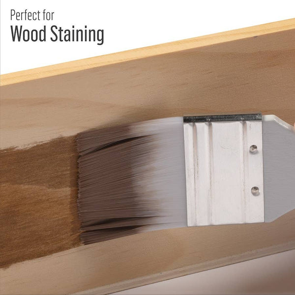 Plaid White Nylon Chip Brush Set 3 Piece - Folk Art