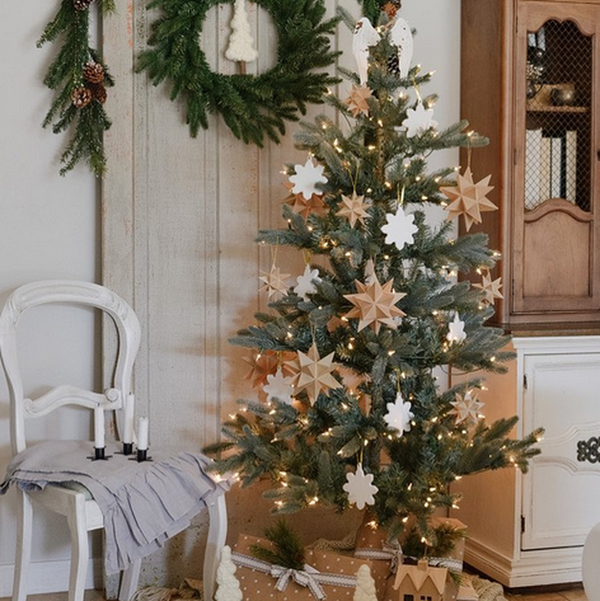 6” Paper Mache Moravian Star Ornament