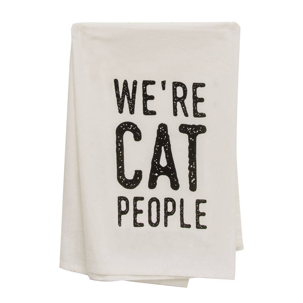 We're Cat People Dish Towel