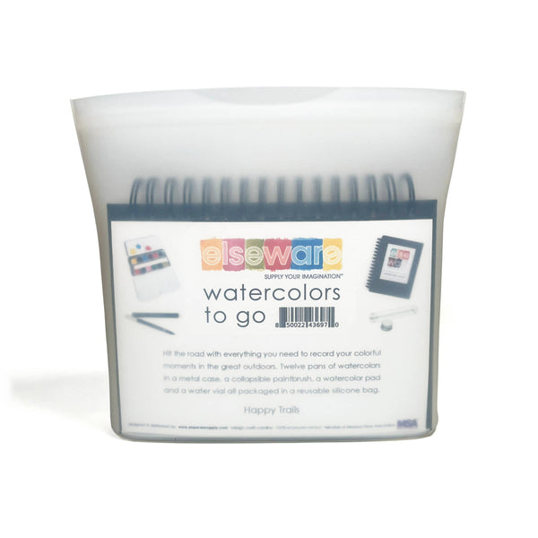 Watercolor To Go Kit - Portable, Travel-Friendly - 12 Colors elseware unplug / eco-kids -
