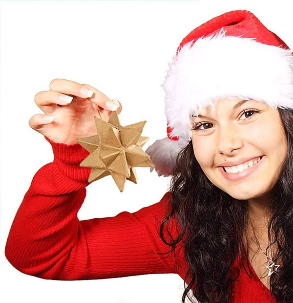 6” Paper Mache Moravian Star Ornament