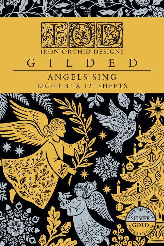 Angels Sing IOD Gilded Foil Transfer 8x12 Pad