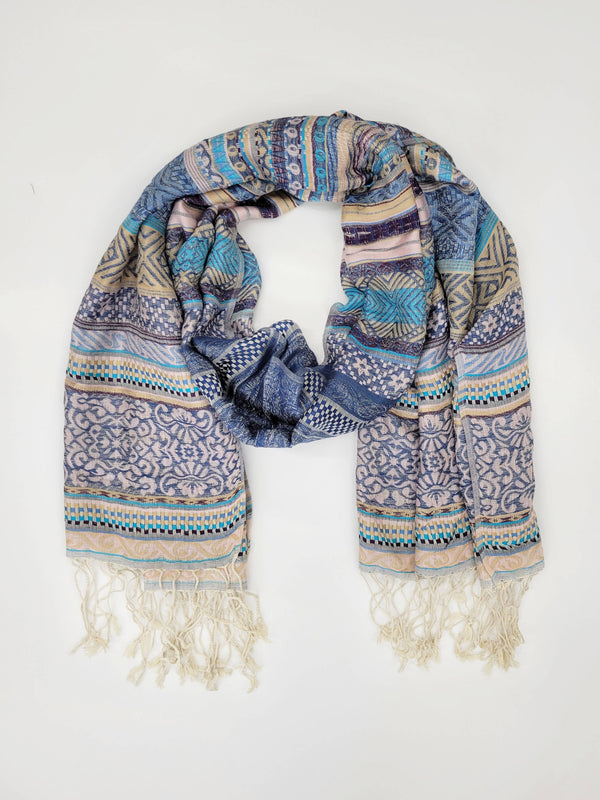 Cora Scarf Shawl Garnet/Multi