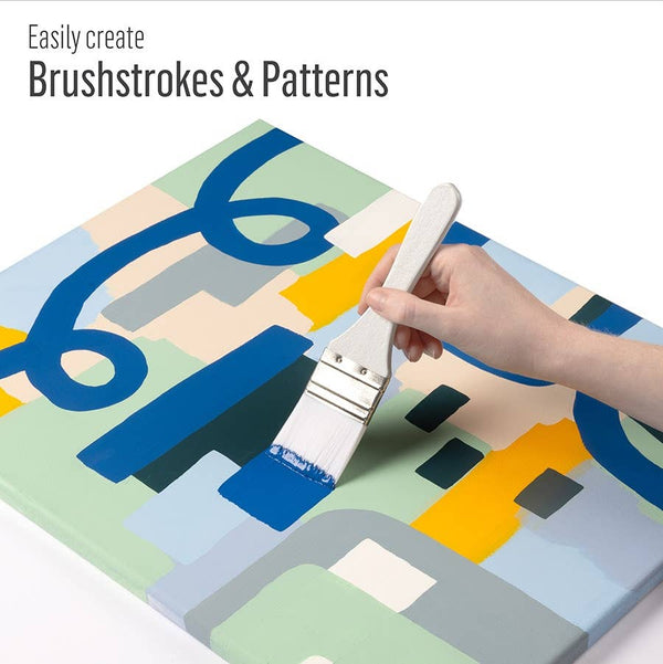 Plaid White Nylon Chip Brush Set 3 Piece - Folk Art