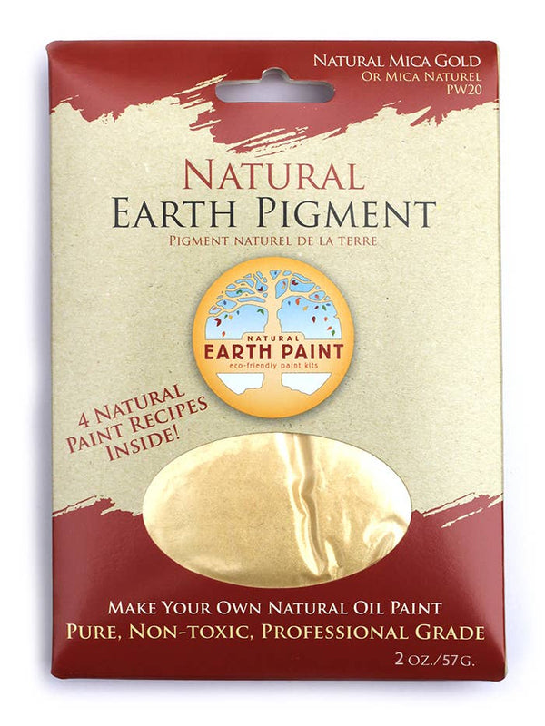 Natural Gold Mica – 2 oz by Natural Earth Paint