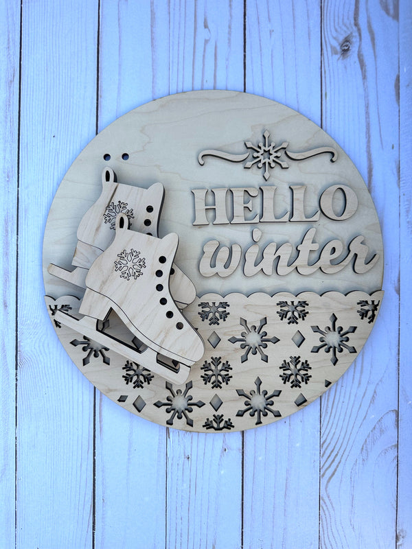 Ice Skates Hello ChicaTiza craft kit