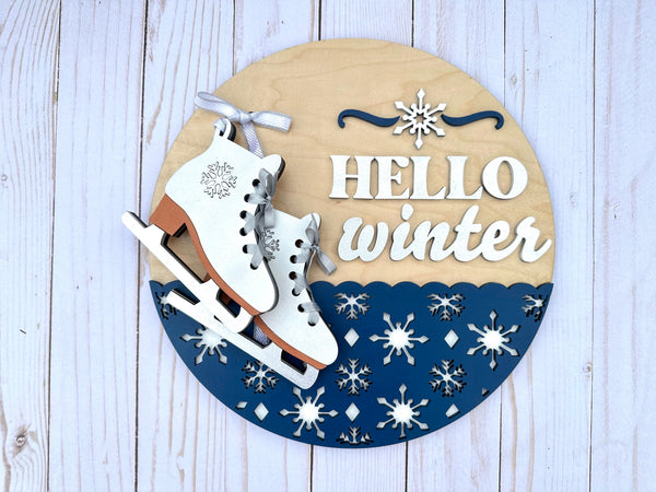 Ice Skates Hello ChicaTiza craft kit