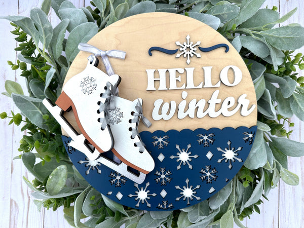 Ice Skates Hello ChicaTiza craft kit