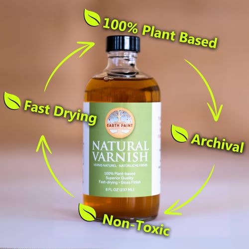 Natural Varnish – 4 oz & 32 oz by Natural Earth Paint