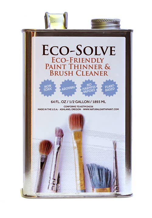 Eco-Solve Plant-Based Oil Paint Solvent – 8 oz by Natural Earth Paint