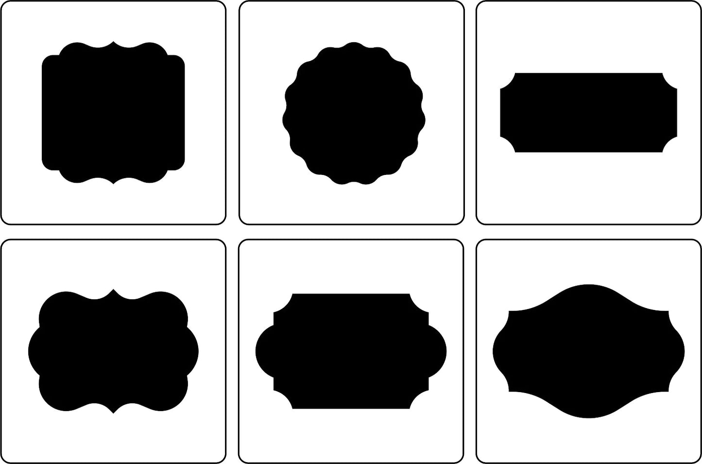 Label Shapes| JRV Stencils