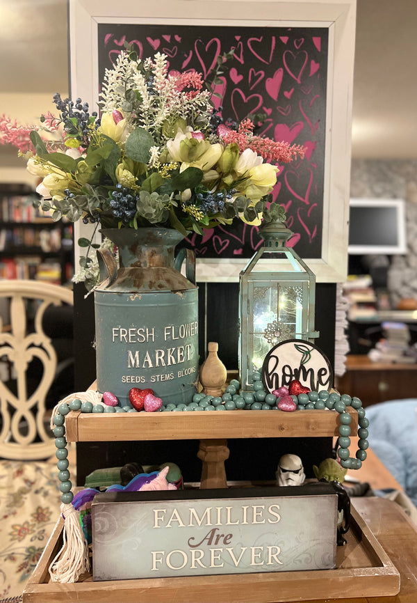 Large Two-tiered Rectangular Tray FInished