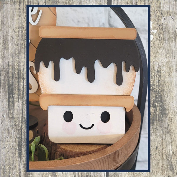 S’mores Wood Tiered tray kit | Chica Tiza