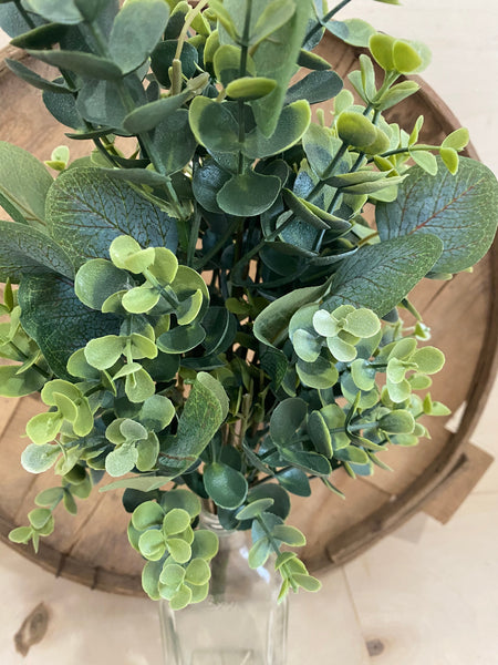 Bright Mixed Eucalyptus Bush | Faux Greenery