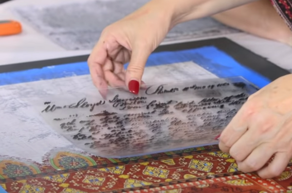 IOD Kindest Regards 12x12 Decor Stamp