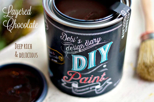 Layered Chocolate by Debi's Design Diary DIY Paint