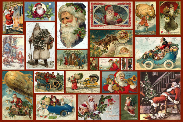 Santa Postcards | JRV Decoupage Paper 29x21