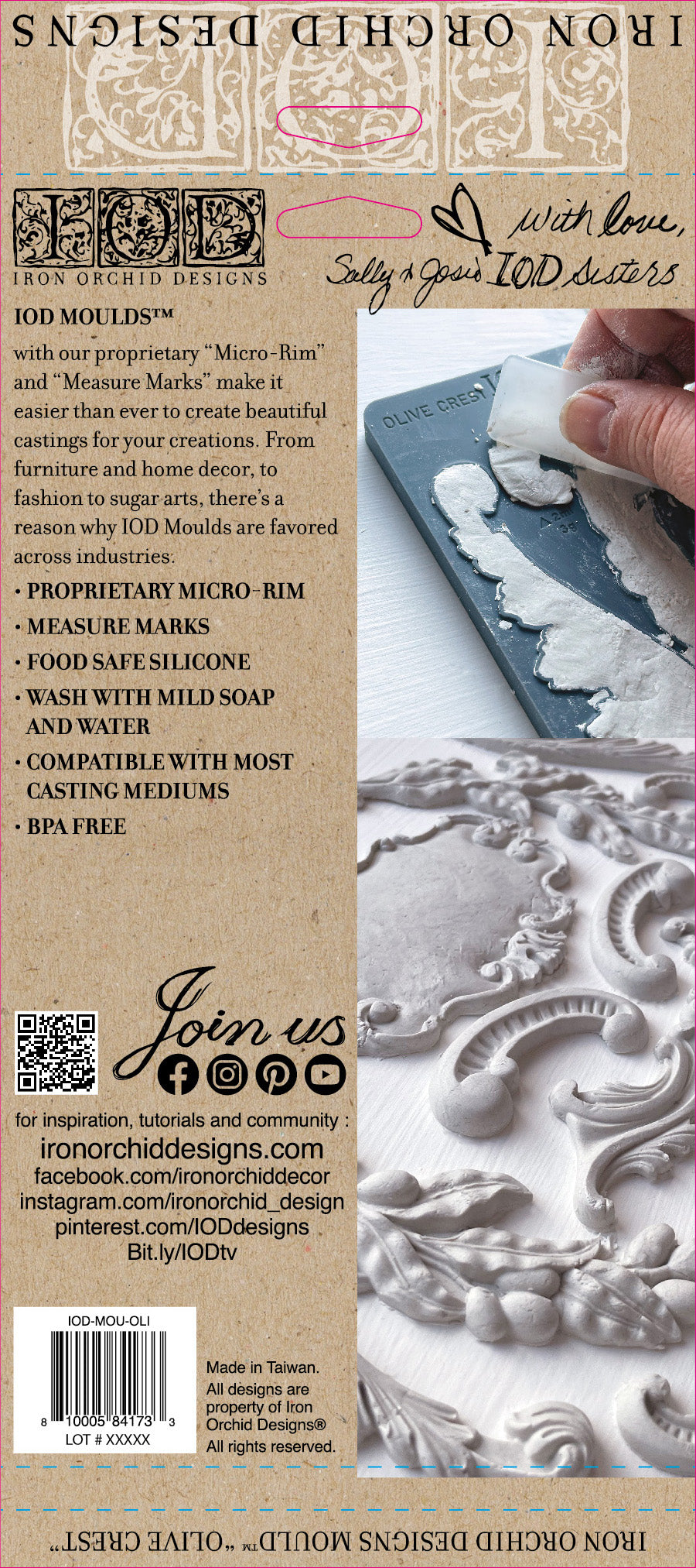 IOD Olive Crest 6X10 IOD Moulds™