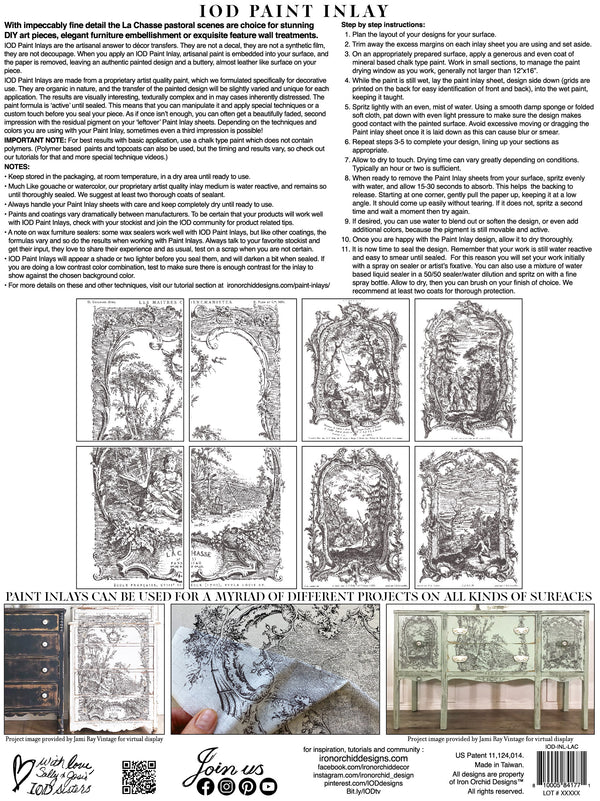 IOD La Chasse IOD Paint Inlay 12x16 Pad™