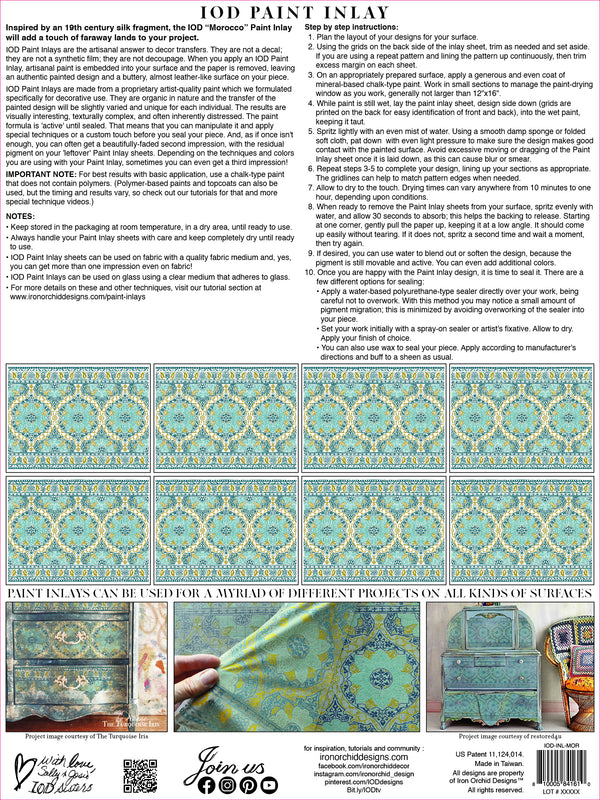 IOD Morocco IOD Paint Inlay 12x16 Pad™