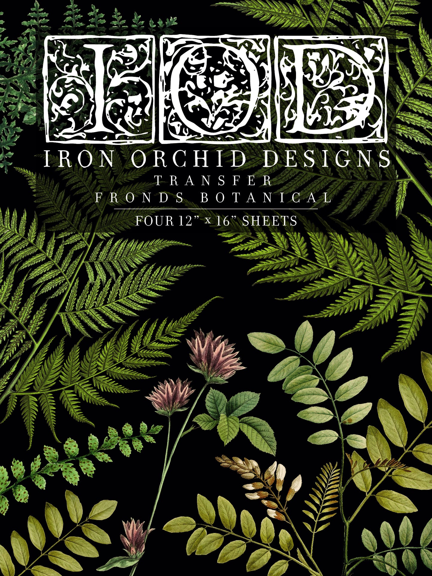 Fronds Botanical 12x16 pad Decor Transfer Decor Transfer